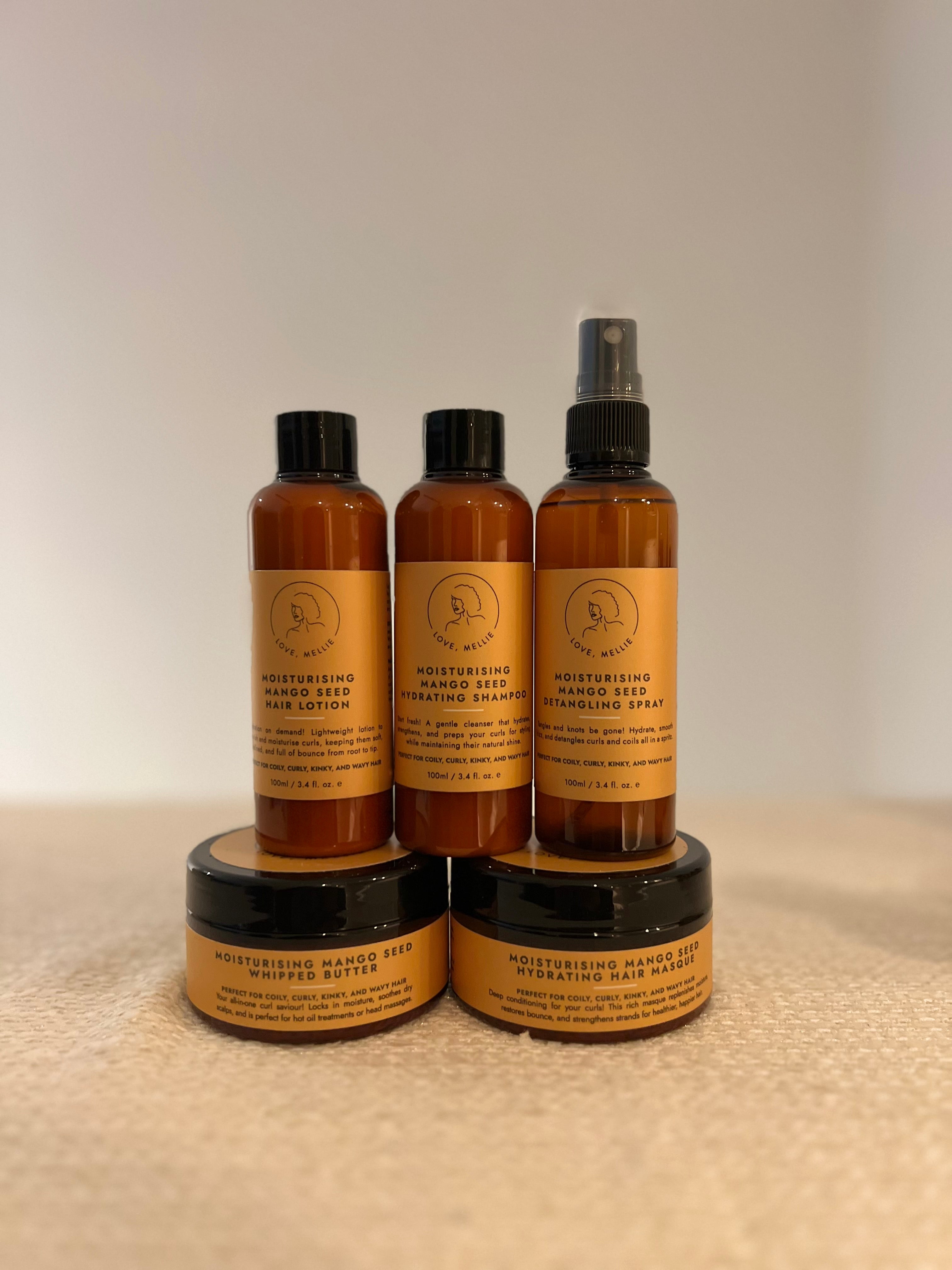Moisturising Mango Seed Trio | Complete Curl Care Set – LOVE, MELLIE.