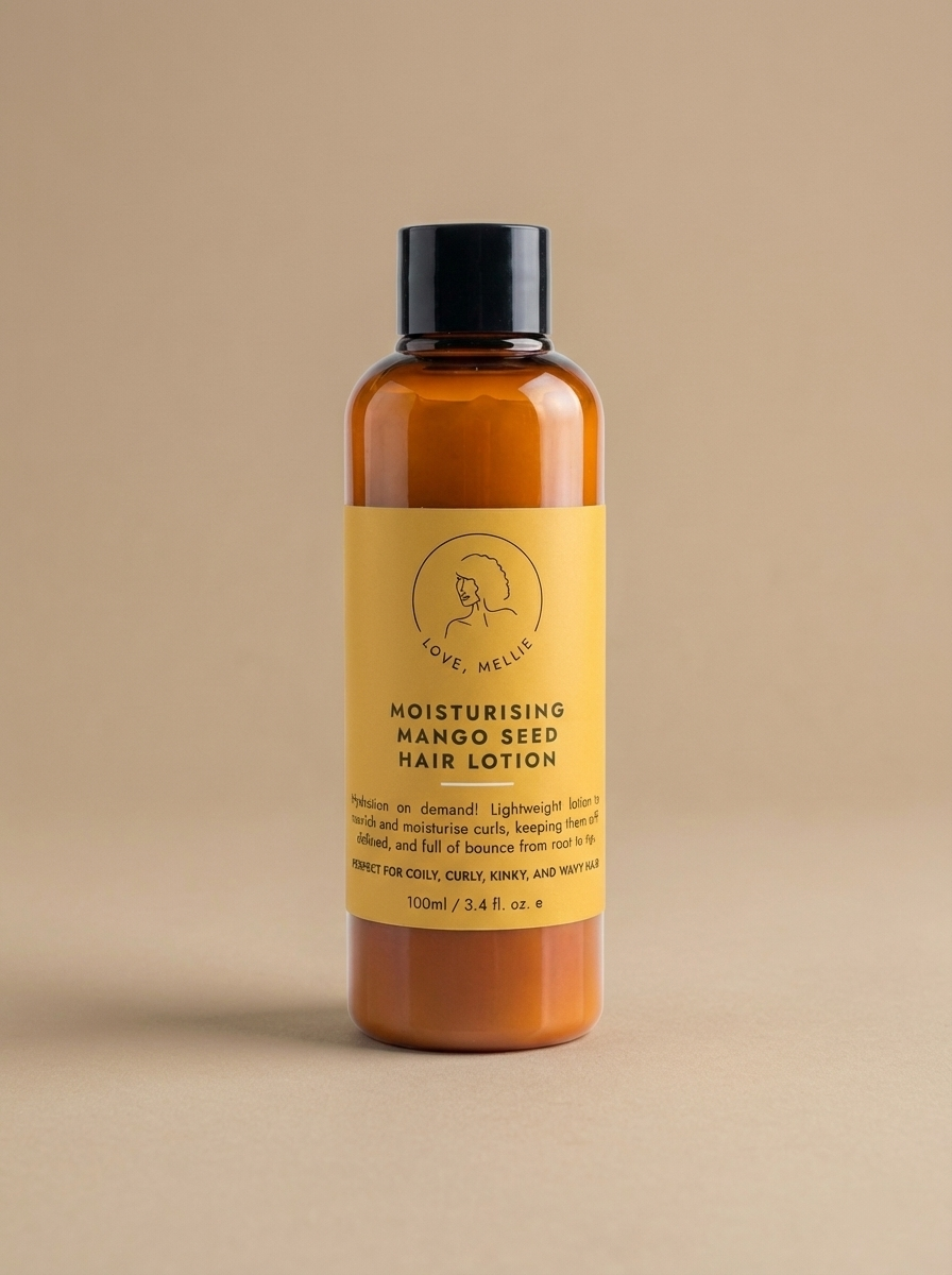 Travel Sized - MINI Moisturising Mango Seed Hair Lotion - 100ml